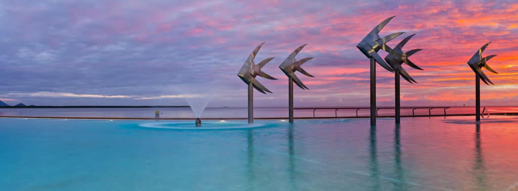 The Cairns Esplanade Lagoon At Dawn